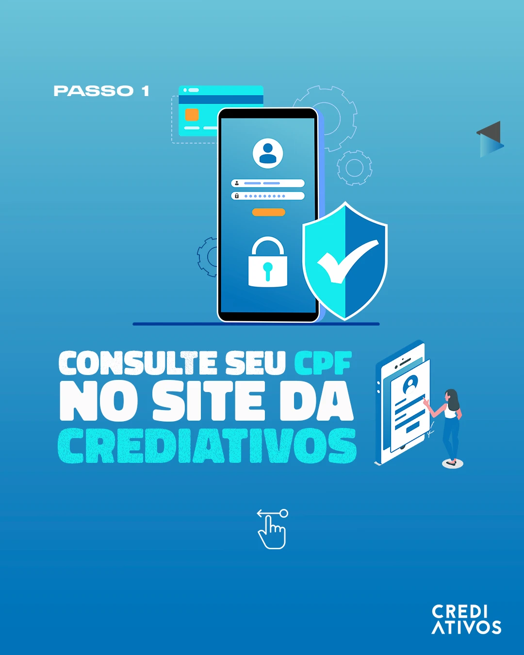 Peça de social media para CREDIATIVOS